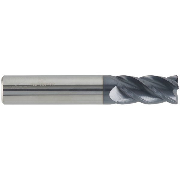 Cgs Tool Hi Velocity Cr Series 4Fl 1/4" Dia 3/4" Loc 2-1/2" Oal W/.015-.020 Cr And Altin Coating HV143-2500